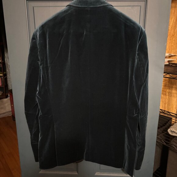 HUGO BOSS - Cotton Velvet Tuxedo - Turquoise - Picture 7 of 16